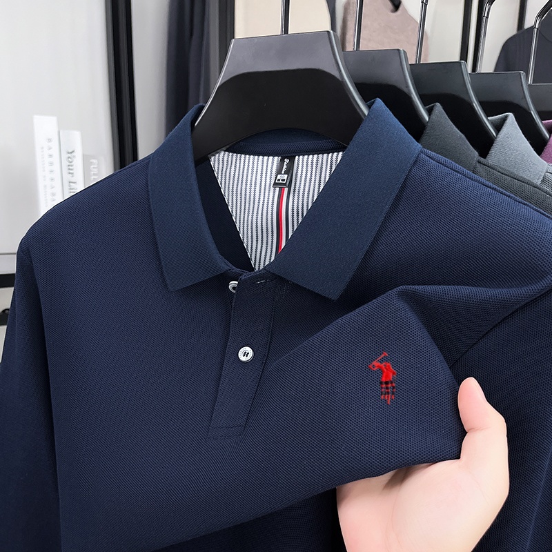Polo Shirt Equestrian - Męska klasyczna koszulka polo z haftem