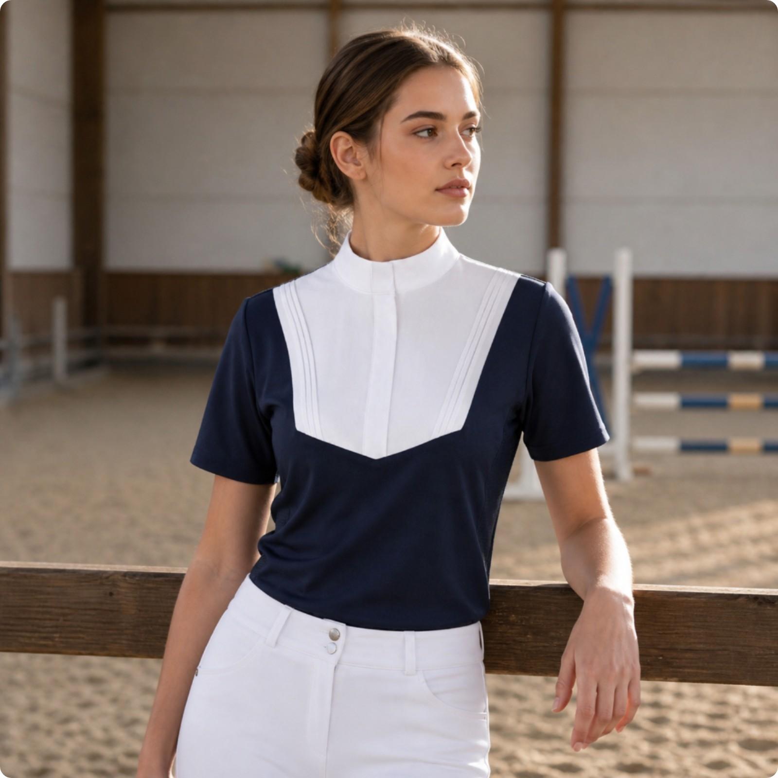 Polo Shirt Equestrian - Damska, lekka koszulka polo do jazdy