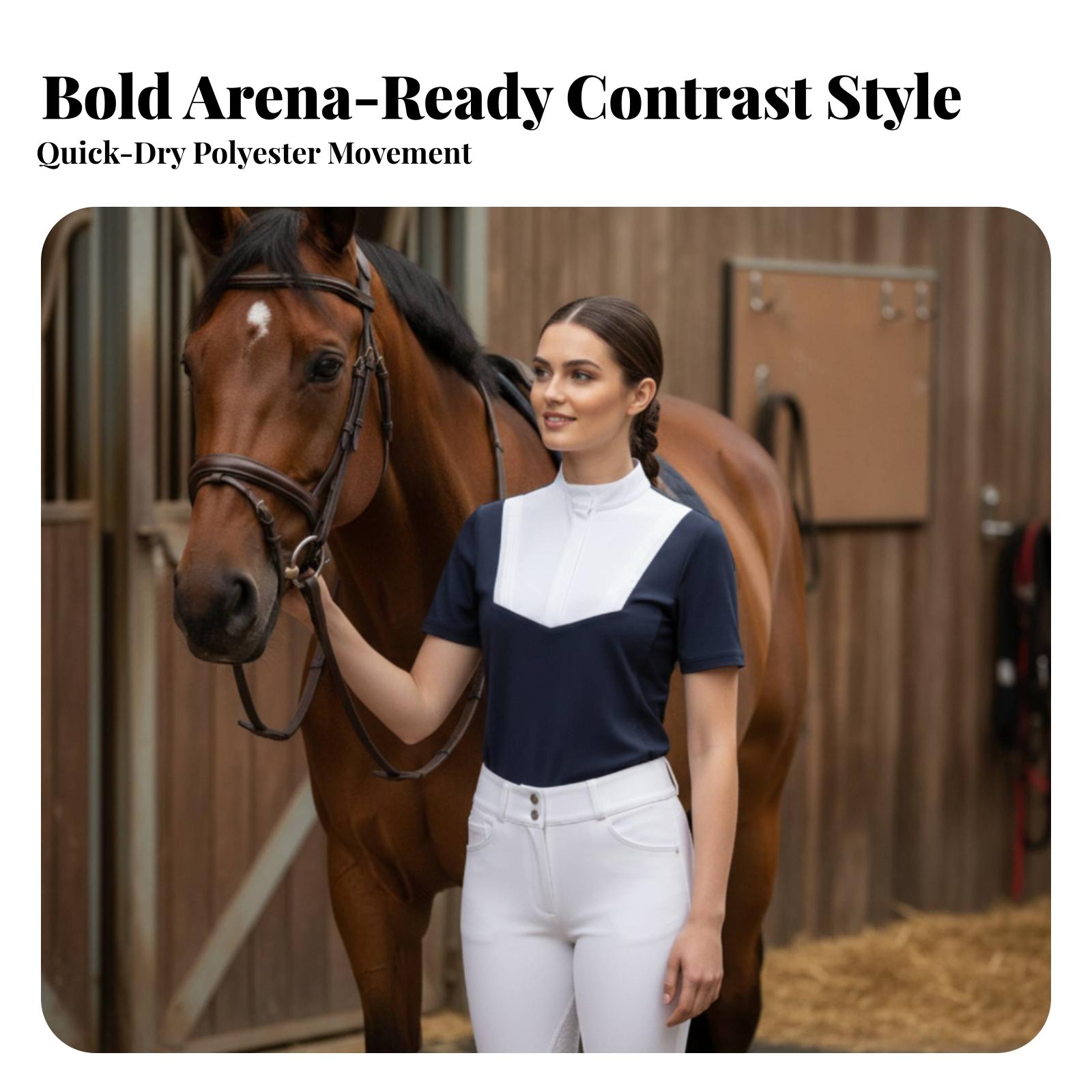 Damska, lekka koszulka polo do – Polo Shirt Equestrian recenzja i cena